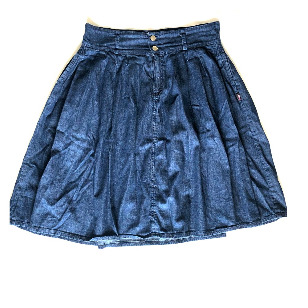 Jean Midi Skirt
